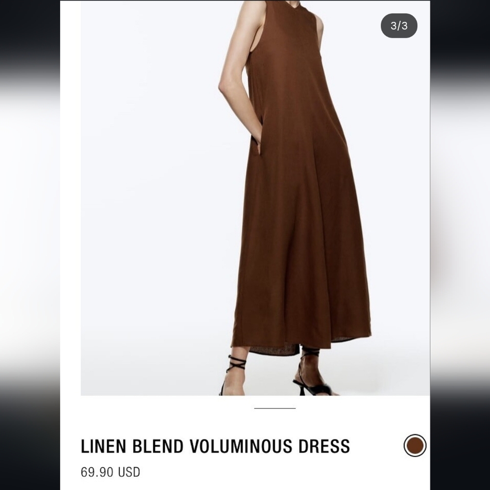 Zara Linen Dress - Picture 9 of 13